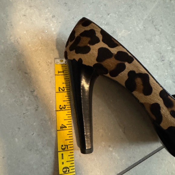 Stuart Weitzman Animal Print Peep Toe Heels - Picture 9 of 9